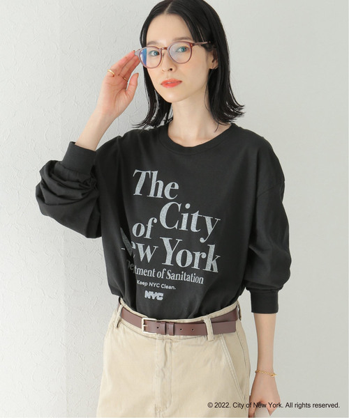 plage(プラージュ)の「NYC ロングスリーブ TEE(Tシャツ/カットソー・レディース・ブラック/ホワイト・FREE)」の2枚目の写真