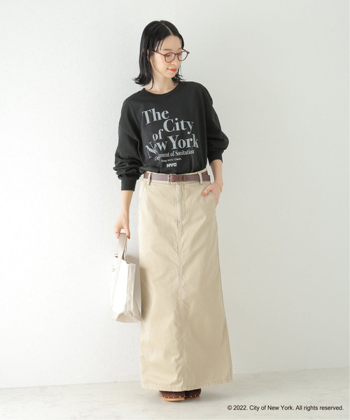 plage(プラージュ)の「NYC ロングスリーブ TEE(Tシャツ/カットソー・レディース・ブラック/ホワイト・FREE)」の3枚目の写真