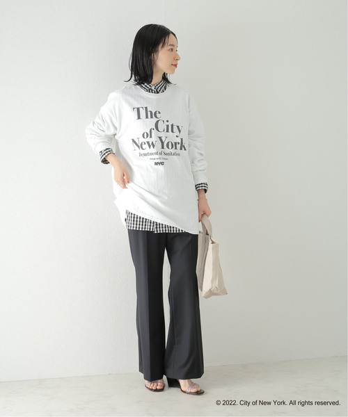 plage(プラージュ)の「NYC ロングスリーブ TEE(Tシャツ/カットソー・レディース・ブラック/ホワイト・FREE)」の6枚目の写真