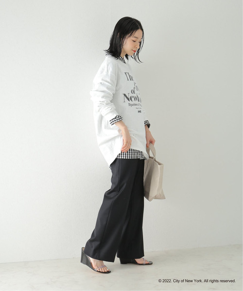 plage(プラージュ)の「NYC ロングスリーブ TEE(Tシャツ/カットソー・レディース・ブラック/ホワイト・FREE)」の7枚目の写真