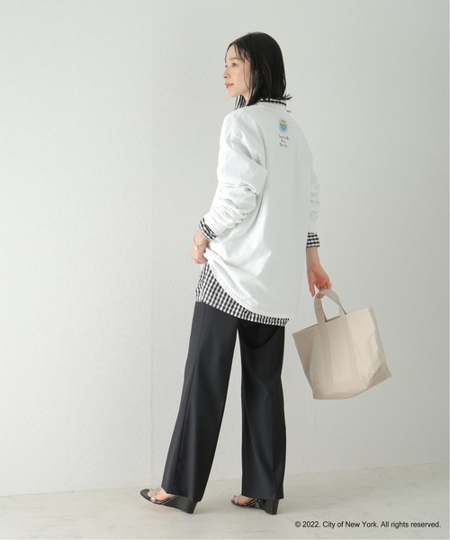 plage(プラージュ)の「NYC ロングスリーブ TEE(Tシャツ/カットソー・レディース・ブラック/ホワイト・FREE)」の8枚目の写真