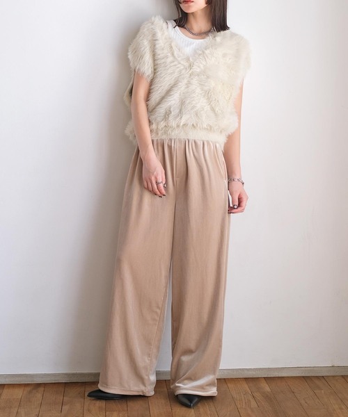 【美品】AKTE Vネックシャギーニットベスト Vネックシャギーニットベスト（ベスト）｜AKTE（アクテ）の