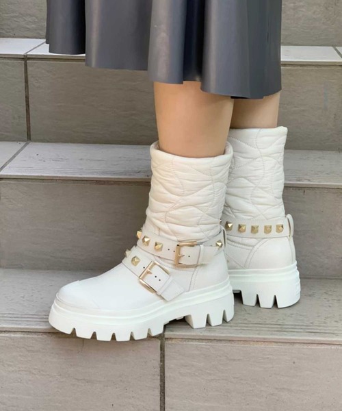 ASH（アッシュ）の「【POLAR】ナイロンドッキングブーツ（ブーツ・レディース・ブラック/アイボリー・35/39/37/36/38）」の18枚目の写真