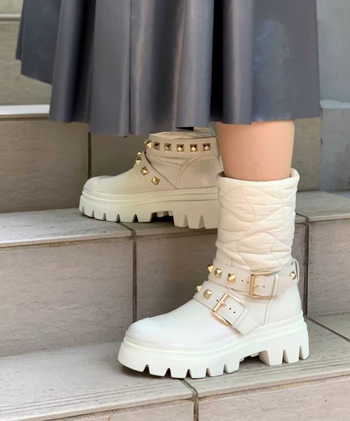 ASH（アッシュ）の「【POLAR】ナイロンドッキングブーツ（ブーツ・レディース・ブラック/アイボリー・35/39/37/36/38）」の20枚目の写真