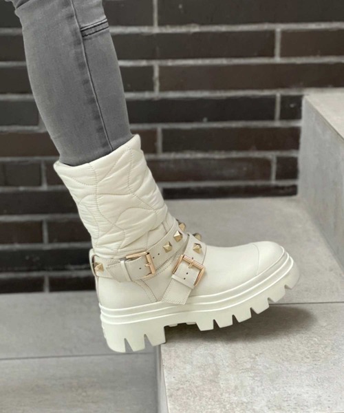 ASH（アッシュ）の「【POLAR】ナイロンドッキングブーツ（ブーツ・レディース・ブラック/アイボリー・35/39/37/36/38）」の14枚目の写真