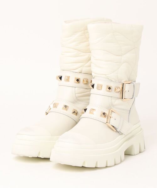 ASH（アッシュ）の「【POLAR】ナイロンドッキングブーツ（ブーツ・レディース・ブラック/アイボリー・35/39/37/36/38）」の3枚目の写真