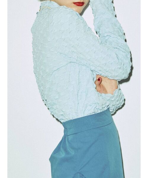 jouetie（ジュエティ）の「ポップコーンハイネックトップス（Tシャツ/カットソー・レディース・ブラック/ピンク/ブルー/アイボリー/グリーン・MEDIUM）」の11枚目の写真