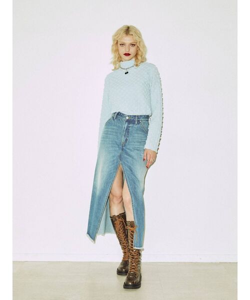 jouetie（ジュエティ）の「ポップコーンハイネックトップス（Tシャツ/カットソー・レディース・ブラック/ピンク/ブルー/アイボリー/グリーン・MEDIUM）」の15枚目の写真