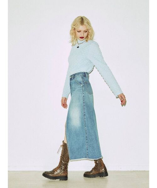 jouetie（ジュエティ）の「ポップコーンハイネックトップス（Tシャツ/カットソー・レディース・ブラック/ピンク/ブルー/アイボリー/グリーン・MEDIUM）」の17枚目の写真