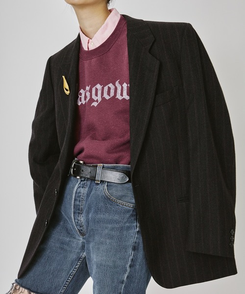 M TO R（ムウトアール）の「［TOPS］SCREEN STARS OLD ENGLISH LETTER LOGO SWEAT（スウェット・レディース・ライトグレー/ブラック/ワイン・FREE）」の22枚目の写真