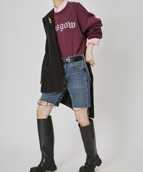 M TO R（ムウトアール）の「［TOPS］SCREEN STARS OLD ENGLISH LETTER LOGO SWEAT（スウェット・レディース・ライトグレー/ブラック/ワイン・FREE）」の7枚目の写真