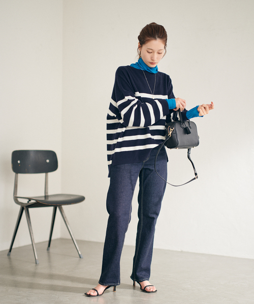 FRAMeWORK(フレームワーク)の「【MICA DELLA VALLE/ミカデラヴァッレ】MONICA ショルダーバッグ(ショルダーバッグ・レディース・ネイビー/ブラウン・FREE)」の14枚目の写真