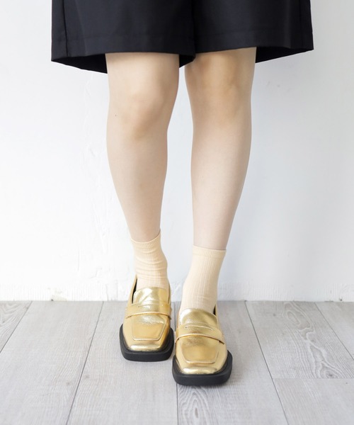 SESTO（セスト）の「gu22aw/無地リブショートソックス（ソックス/靴下・レディース・ホワイト/ブラック/ネイビー/グレー/レッド/ブルー/グリーン/マスタード/ライトブルー/ピンク/ブラウン/キナリ・ONE SIZE）」の13枚目の写真