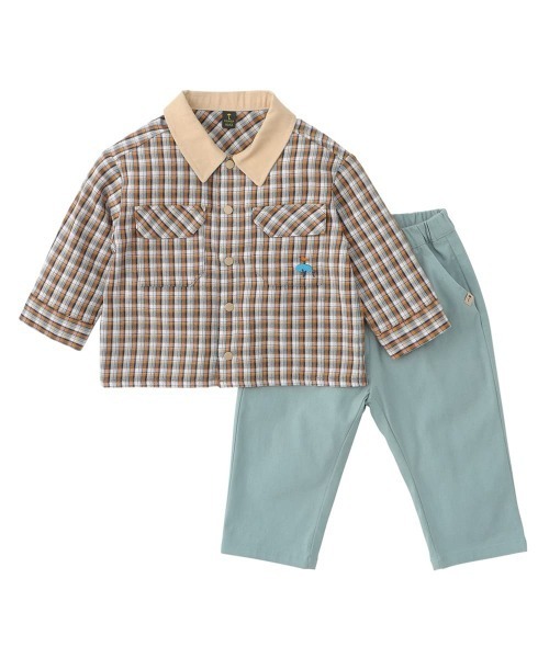 【セットアップ】チェックシャツ＆パンツ