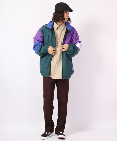 カラーブロック ナイロンジャケット JOHNNY WOLF ナイロンジャケット RION カラーブロック オーバー