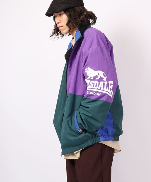 カラーブロック ナイロンジャケット カラーブロック ナイロン ブルゾン レディース 韓国 ファッション