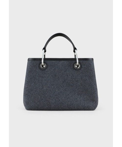 EMPORIO ARMANI(エンポリオアルマーニ)の「【エンポリオ アルマーニ】MyEA フェルト製 スモールサイズ ロゴ刺繍入り(ショルダーバッグ・レディース・グレー系その他3・FREE)」の7枚目の写真