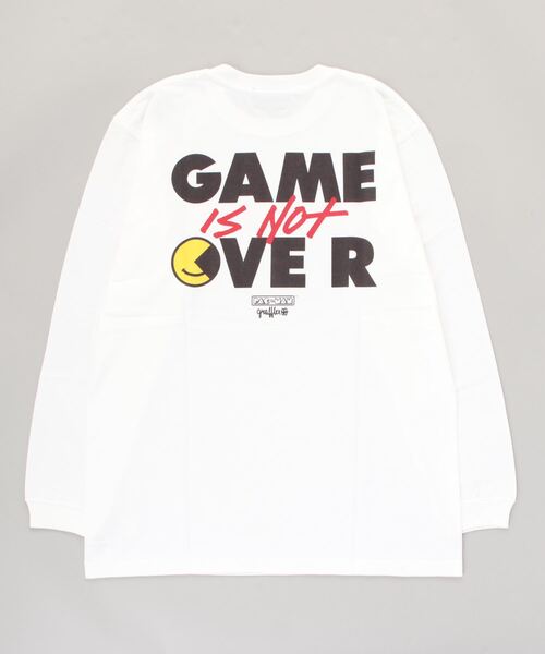 MEDICOM TOY LIFE ENTERTAINMENT（メディコムトイライフエンターテイメント）の「MLE PAC-MAN × GRAFFLEX LONG SLEEVE TEE “PAC-MAN × GRAFFLEX 02”（Tシャツ/カットソー・メンズ・ホワイト/ブラック・SMALL/MEDIUM/LARGE/X-LARGE/XX-LARGE）」の9枚目の写真