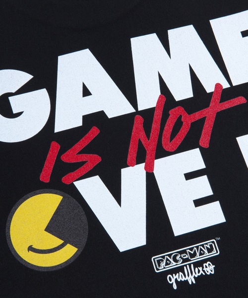 MEDICOM TOY LIFE ENTERTAINMENT（メディコムトイライフエンターテイメント）の「MLE PAC-MAN × GRAFFLEX LONG SLEEVE TEE “PAC-MAN × GRAFFLEX 02”（Tシャツ/カットソー・メンズ・ホワイト/ブラック・SMALL/MEDIUM/LARGE/X-LARGE/XX-LARGE）」の7枚目の写真