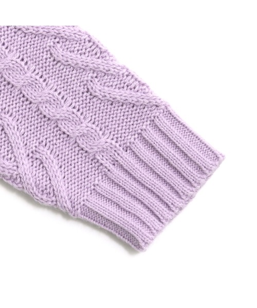 JENNI love（ジェニィラブ）の「ケーブルニットZIPパーカー（パーカー・キッズ・オフホワイト/グレー/ラベンダー・130cm/150cm/140cm/160cm）」の18枚目の写真