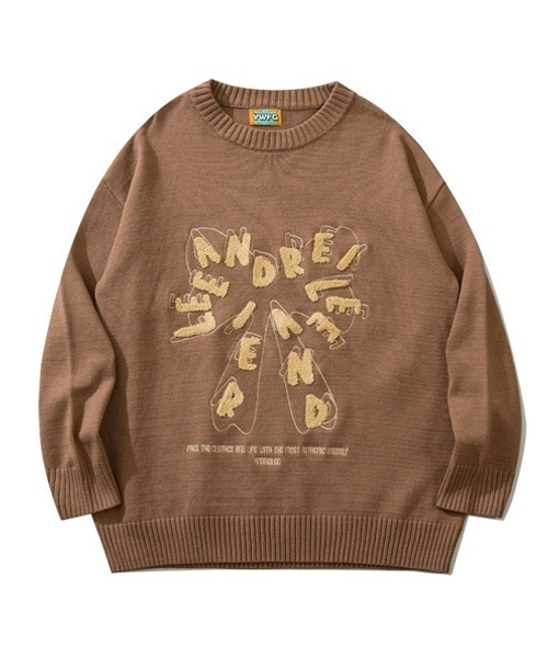 Ressaca（レサーカ）の「オーバーサイズ ロゴクルーネックニットセーター（ニット/セーター・メンズ・ホワイト系その他/ベージュ/ブラック/ブラック系その他2/ブルー/ブラウン/ブラック系その他/ホワイト・L/M/XL）」の19枚目の写真