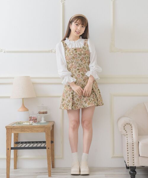 ems excite（エムズエキサイト）の「【セットアイテム】JSK＆BLセット（ワンピース・レディース・ホワイト系その他/ブラック系その他・FREE）」の3枚目の写真