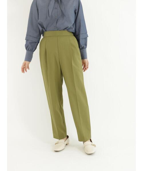 Te chichi TERRASSE（テチチテラス）の「【イージーケア&ストレッチ】テーパードパンツ（その他パンツ・レディース・グレー/グリーン/パープル/ブラック・ﾌﾘ-）」の9枚目の写真