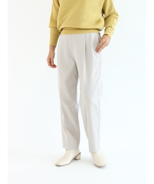 Te chichi TERRASSE（テチチテラス）の「【イージーケア&ストレッチ】テーパードパンツ（その他パンツ・レディース・グレー/グリーン/パープル/ブラック・ﾌﾘ-）」の3枚目の写真