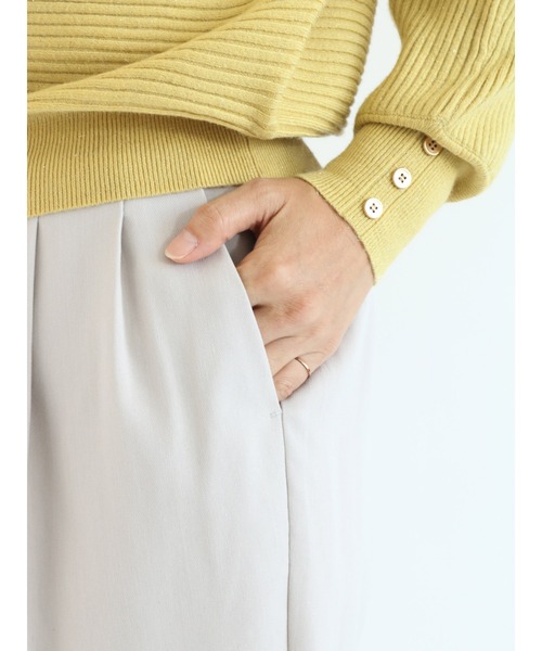 Te chichi TERRASSE（テチチテラス）の「【イージーケア&ストレッチ】テーパードパンツ（その他パンツ・レディース・グレー/グリーン/パープル/ブラック・ﾌﾘ-）」の19枚目の写真