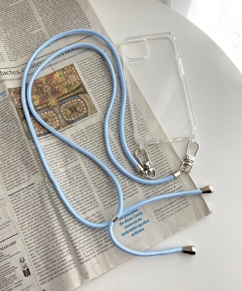 WEGO（ウィゴー）の「WEGO/細ロープストラップ（スマホグッズ・レディース・グリーン/ベージュ/オレンジ/ブラック/グレー系その他4/ホワイト系その他4/ブルー系その他/ライトピンク・FREE）」の6枚目の写真