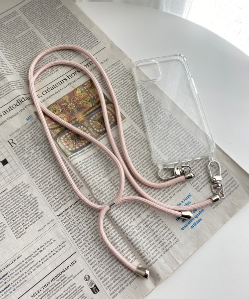 WEGO（ウィゴー）の「WEGO/細ロープストラップ（スマホグッズ・レディース・グリーン/ベージュ/オレンジ/ブラック/グレー系その他4/ホワイト系その他4/ブルー系その他/ライトピンク・FREE）」の7枚目の写真