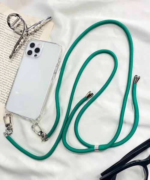 WEGO（ウィゴー）の「WEGO/細ロープストラップ（スマホグッズ・レディース・グリーン/ベージュ/オレンジ/ブラック/グレー系その他4/ホワイト系その他4/ブルー系その他/ライトピンク・FREE）」の5枚目の写真