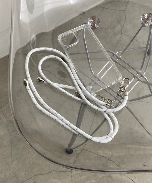 WEGO（ウィゴー）の「WEGO/細ロープストラップ（スマホグッズ・レディース・グリーン/ベージュ/オレンジ/ブラック/グレー系その他4/ホワイト系その他4/ブルー系その他/ライトピンク・FREE）」の2枚目の写真