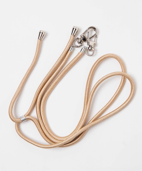 WEGO（ウィゴー）の「WEGO/細ロープストラップ（スマホグッズ・レディース・グリーン/ベージュ/オレンジ/ブラック/グレー系その他4/ホワイト系その他4/ブルー系その他/ライトピンク・FREE）」の10枚目の写真