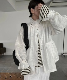 WILLFULLY（ウィルフリー）の「stitch work peplum medium nylon JK 