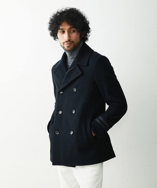 MICHEL KLEIN HOMME (ミッシェルクランオム)の「ピーコート(ピーコート・メンズ・ブラック/ベージュ・MEDIUM/X-LARGE/LARGE)」の7枚目の写真