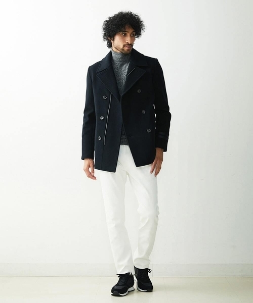 MICHEL KLEIN HOMME (ミッシェルクランオム)の「ピーコート(ピーコート・メンズ・ブラック/ベージュ・MEDIUM/X-LARGE/LARGE)」の8枚目の写真