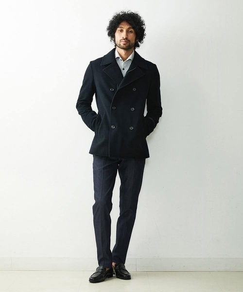 MICHEL KLEIN HOMME (ミッシェルクランオム)の「ピーコート(ピーコート・メンズ・ブラック/ベージュ・MEDIUM/X-LARGE/LARGE)」の9枚目の写真