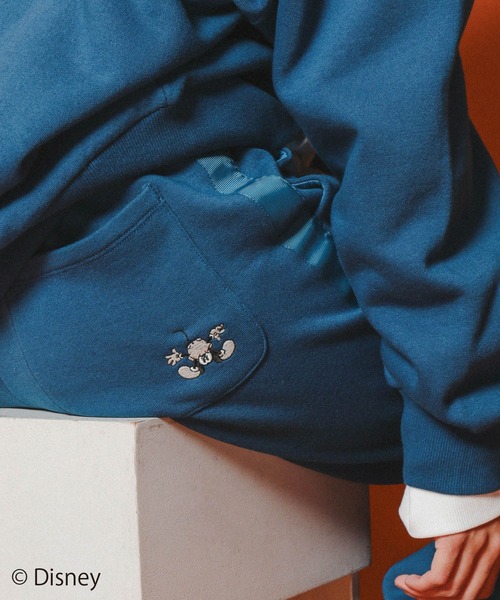 PAGEBOY（ページボーイ）の「WEB限定アイテム / Mickey / 裏毛パンツ（スウェットパンツ・レディース・オフホワイト/ブルー/ブラック・FREE）」の13枚目の写真