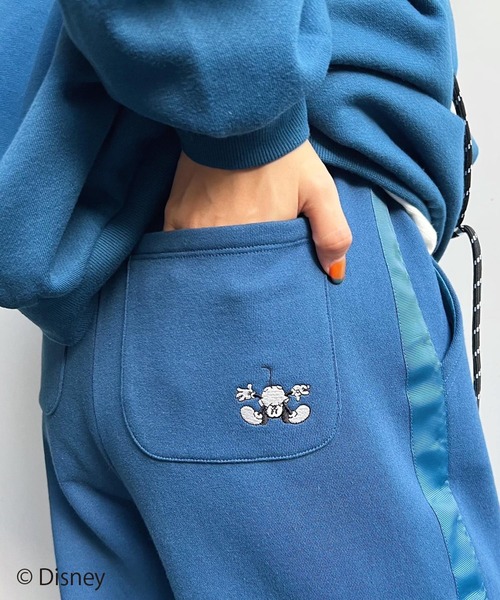 PAGEBOY（ページボーイ）の「WEB限定アイテム / Mickey / 裏毛パンツ（スウェットパンツ・レディース・オフホワイト/ブルー/ブラック・FREE）」の19枚目の写真