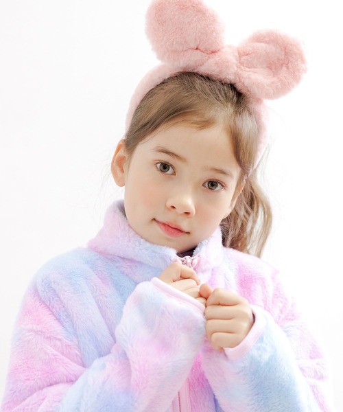 Bee des Bee（ビーデスビー）の「マーブルカラー ハートポケットアウター（その他アウター・キッズ・ピンク系・110cm/140cm/100cm/130cm/120cm/150cm）」の2枚目の写真