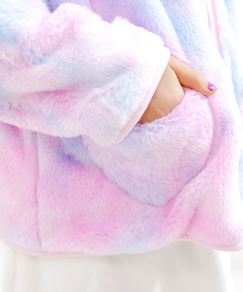 Bee des Bee（ビーデスビー）の「マーブルカラー ハートポケットアウター（その他アウター・キッズ・ピンク系・110cm/140cm/100cm/130cm/120cm/150cm）」の8枚目の写真