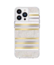 Case-Mate（ケースメイト）の「iPhone14ProMax 6.7inch Case-Mate Pearl Stripes MagSafe対応・3.0m落下耐衝撃・抗菌・リサイクル素材（スマホケース/カバー・レディース）」