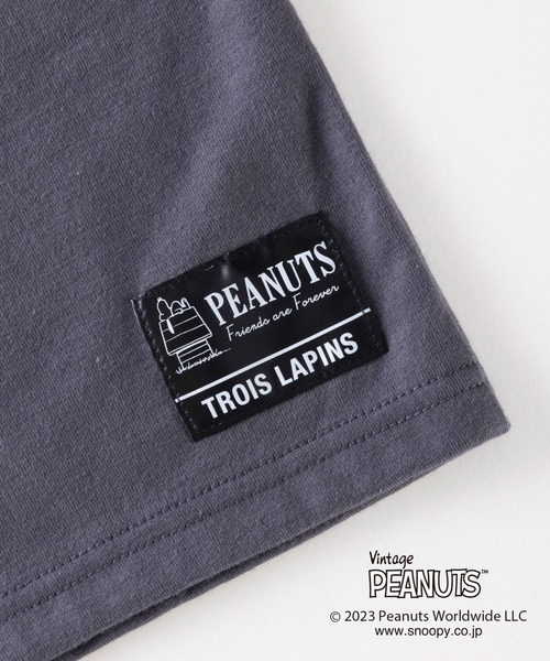 Vintage PEANUTS(ビンテージピーナッツ)の「PEANUTS/スヌーピーコラボ 長袖Tシャツ(80~90)(Tシャツ/カットソー・キッズ・チャコールグレー/オフホワイト・90cm/80cm)」の13枚目の写真