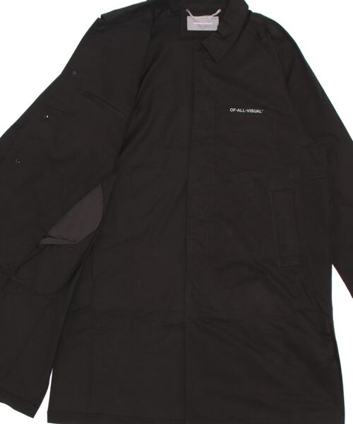 A4A（エーフォーエー）の「A4A/エーフォーエー/GRAPHIC COAT（ステンカラーコート・メンズ・ベージュ/ブラック・M/L）」の3枚目の写真