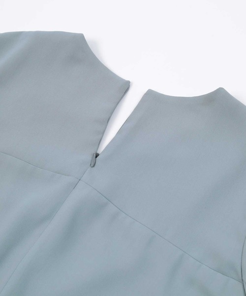 UR'S（ユアーズ）の「Vネックトップス×パンツセットアップ（セットアップ・レディース・ネイビー/ブラック/グレイッシュブルー・S/M/L）」の6枚目の写真