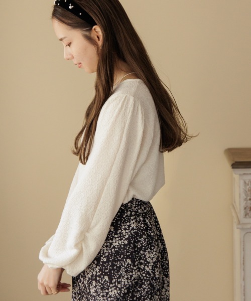 flower（フラワー）の「バンピートップ（Tシャツ/カットソー・レディース・アイボリー/ホワイト・FREE）」の8枚目の写真