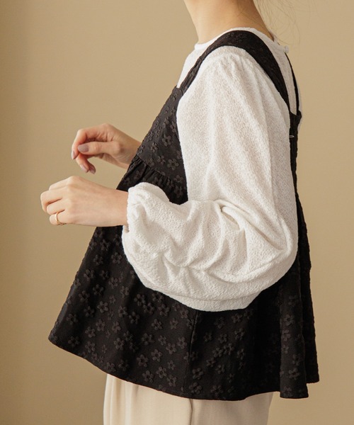 flower（フラワー）の「バンピートップ（Tシャツ/カットソー・レディース・アイボリー/ホワイト・FREE）」の12枚目の写真