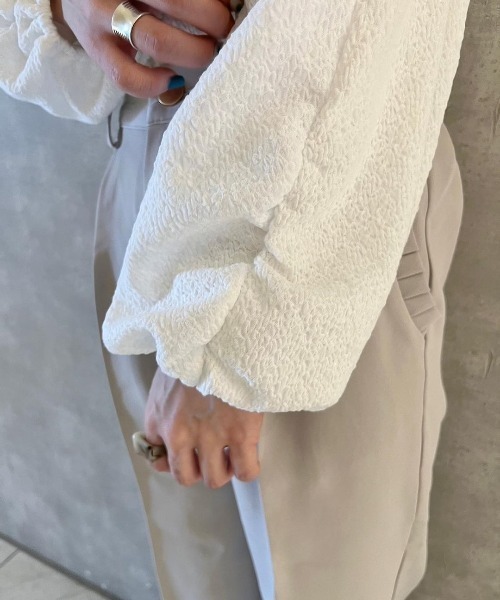 flower（フラワー）の「バンピートップ（Tシャツ/カットソー・レディース・アイボリー/ホワイト・FREE）」の15枚目の写真