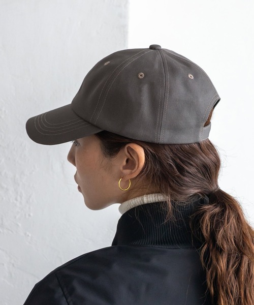 VitaFelice（ヴィータフェリーチェ）の「【完全遮光100％】 綿100％シンプル無地キャップ 接触冷感 選べる3サイズ 深め つば長め（キャップ・レディース・ブラック/アイボリー/ブルーグレー/チャコールグレー/ベージュ/ベージュ系その他/ベージュ系その他2/ネイビー・MEDIUM/SMALL/LARGE）」の3枚目の写真